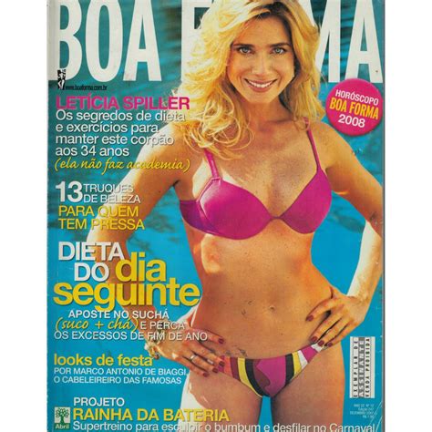 Revista Boa Forma Numero De Dezembro De Com Leticia Spiller
