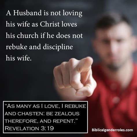 If You Love Your Wife You Will Discipline Her Biblical Gender Roles