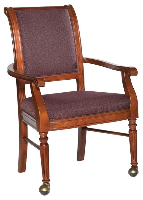 Grove Park Chairs Picture Frame Arm Chair With Front Leg Casters