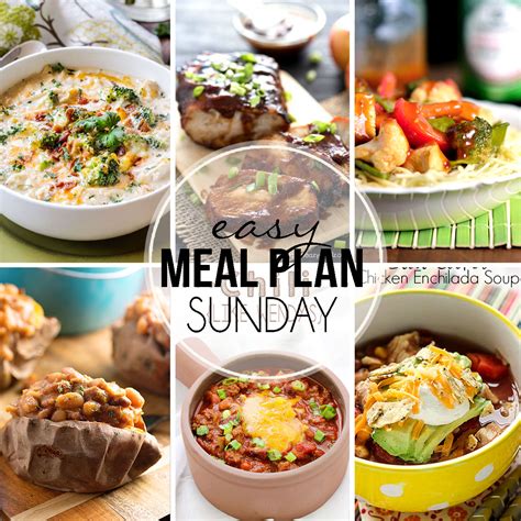 Easy Meal Plan Sunday Mandy S Recipe Box
