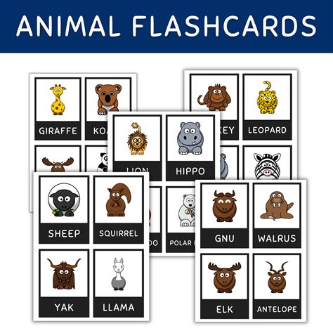 Animal Flashcards Farm Animals Wild Animals Birds Insects Classroom