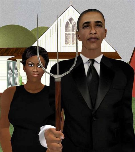 Presidential Gothic Second Life American Gothic