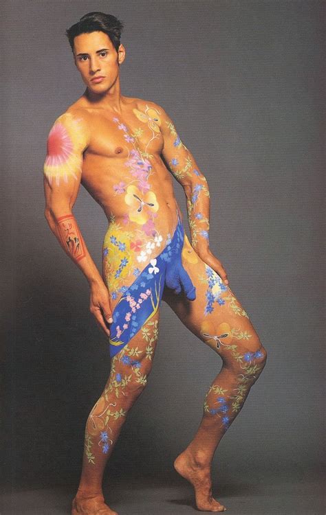 Provocative Wave For Men Body Paint