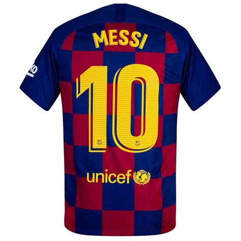 Official Barcelona 2019 20 Home Jersey Messi 10 Adult Medium