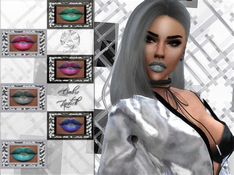 Ombre Camuflaje Lipstick Sims Community Makeup Accessories Sims Resource Sims Cc Female