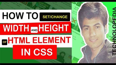 How To Change Width And Height Of Html Element In Css Youtube