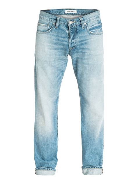 Quiksilver Stonewash Mid Rise Jeans In Blue For Men Lyst