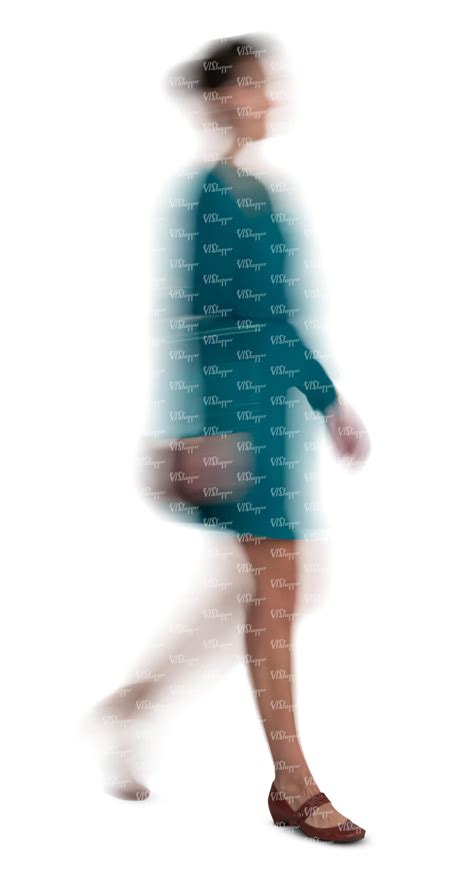 Motion Blur Image Of A Woman Walking Vishopper