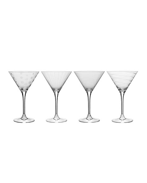 Mikasa Cheers Martini Glasses Set Of 4 Modesens