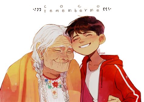 Miguel Rivera And His Great Grandmother Mama Coco From Coco Disney