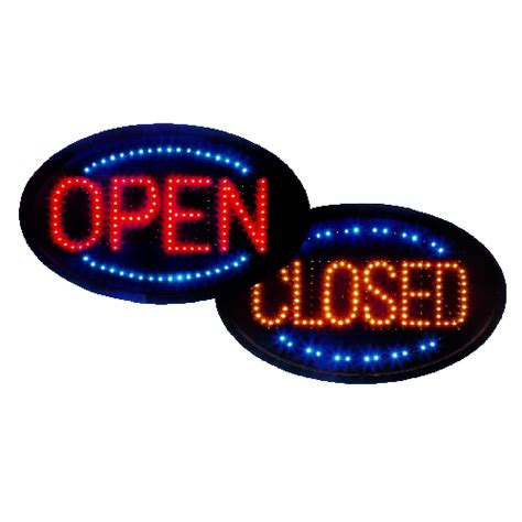 Open Closed Led Sign Animated Window Displays Flashing Signs