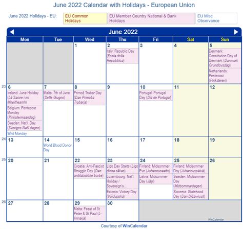 Print Friendly June 2022 Eu Calendar For Printing