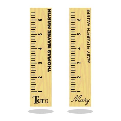 Personalized Growth Chart Digital File Ruler Svg Dxf By Svgtree