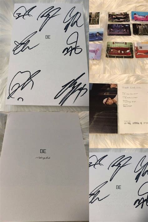 Bts [be] All Member Autograph Signed Promo Album 001 In 2021 Autograph Sign Bts Autograph