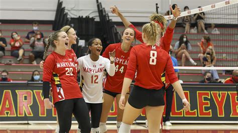 Maryland Volleyball Sweeps Howard And Quinnipiac Advances To