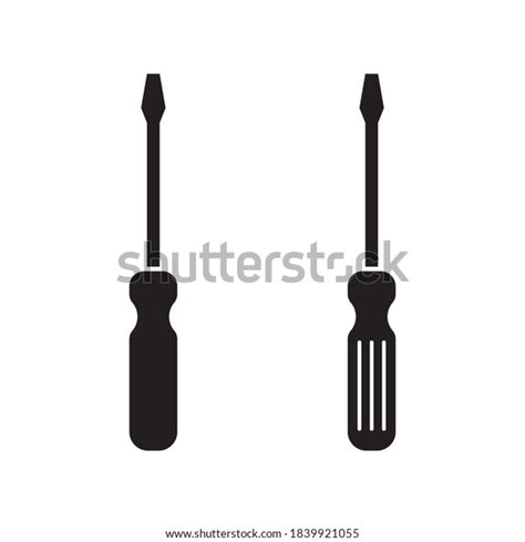 Screw Driver Vector Icon Screwdrivers Symbols Stock Vector Royalty