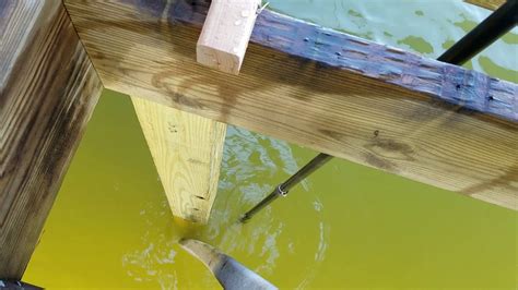 Dock Piling Installation Underwater Diy With A Garden Hose Waterjet Youtube