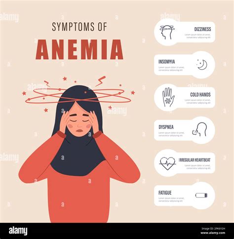 Symptoms Of Anemia Unhappy Arabian Girl Suffers From Vertigo Headache