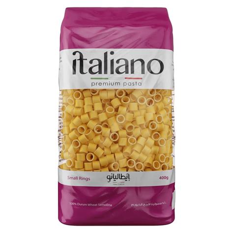 Buy Italiano Small Rings Pasta 400 Grams Online Shop Food Cupboard