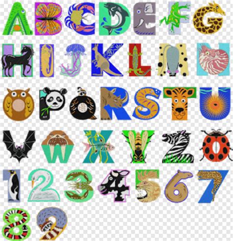 Alphabet Letter Animal Designs In Letters Png Download
