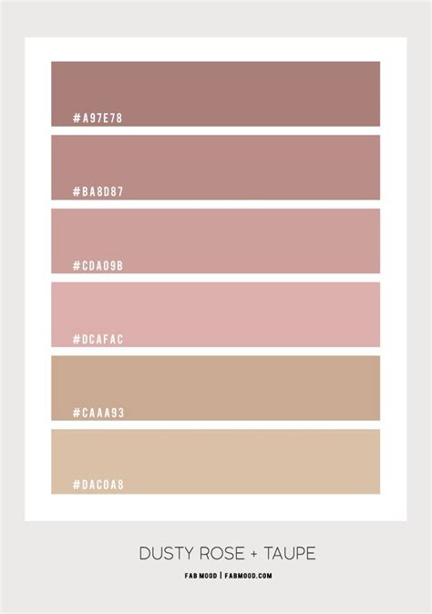 Dusty Rose And Taupe Bedroom Color Scheme Color Palette Pink Taupe