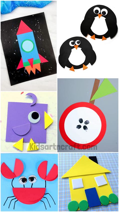 Shape Craft Ideas For Kids Kids Art And Craft