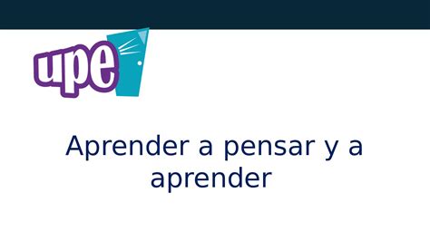 Calaméo Aprender A Pensar Y A Aprender 1