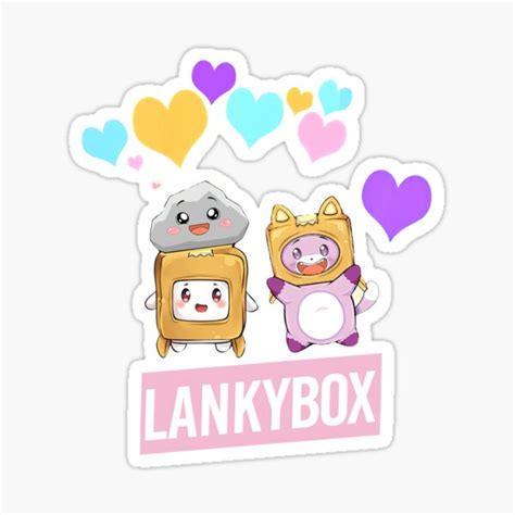 Funny Lankybox Stickers | Redbubble