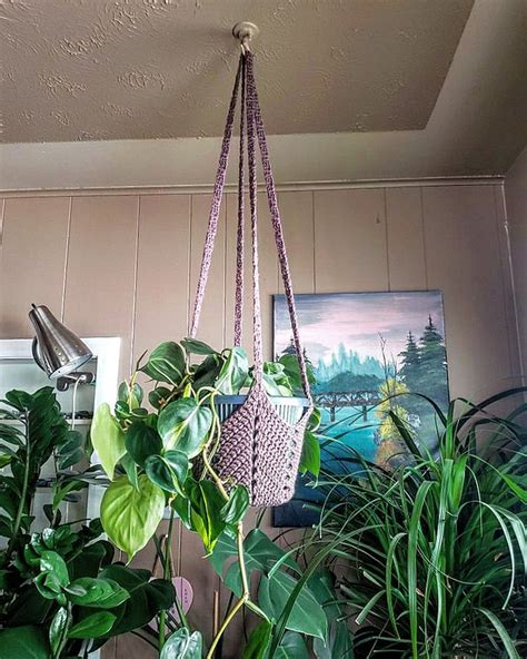 Granny Square Plant Hanger Crochet Handmade Plant Holder Etsy