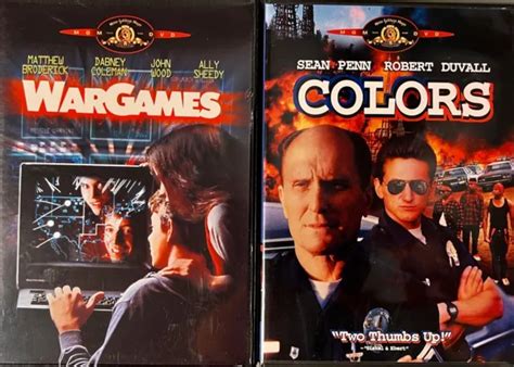 80s Blockbuster Double Feature Dvd Wargames Colors Mgm 1495
