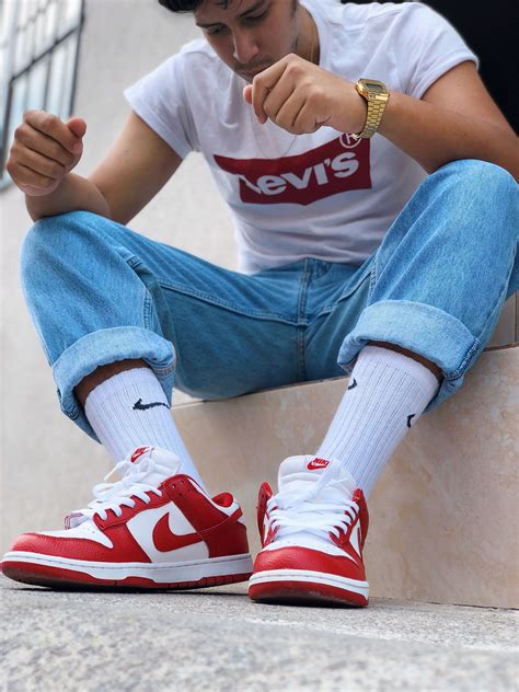 Nike Dunks On Feet 🌹🔥 Nike Outfits Mens Outfits Streetwear Men Outfits
