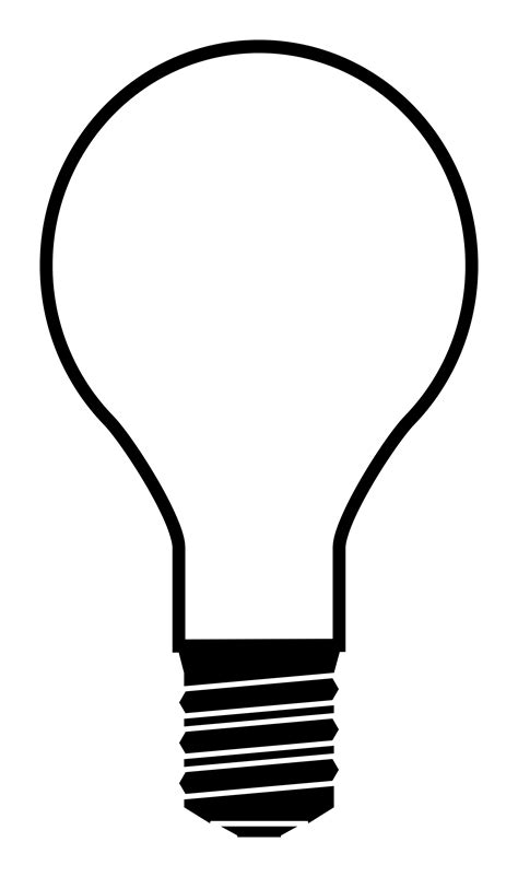 Light Bulb Template Clipart Best