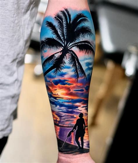Check out our tattoo beach selection for the very best in unique or custom, handmade pieces from our shops. Tattoo artist Volkan Demirci | Sunset tattoos, Ocean ...