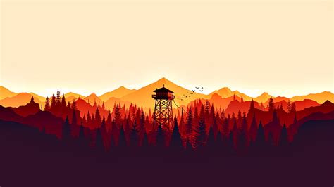 Firewatch Videojuegos Bosque Torre De Vigilancia Contra Incendios