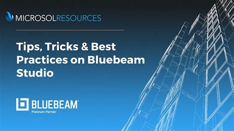 Tips Tricks And Best Practices On Bluebeam Studio Youtube