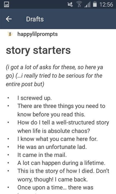 Here Are Some Interesting Story Starters Writing Prompts Creative