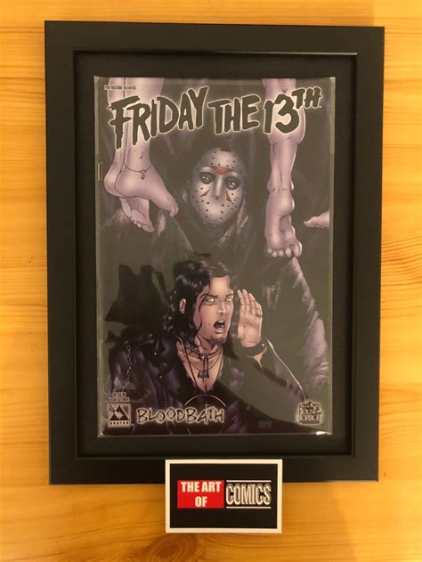 Friday The 13th Jason Voorhees Bloodbath Framed Comic Book Etsy