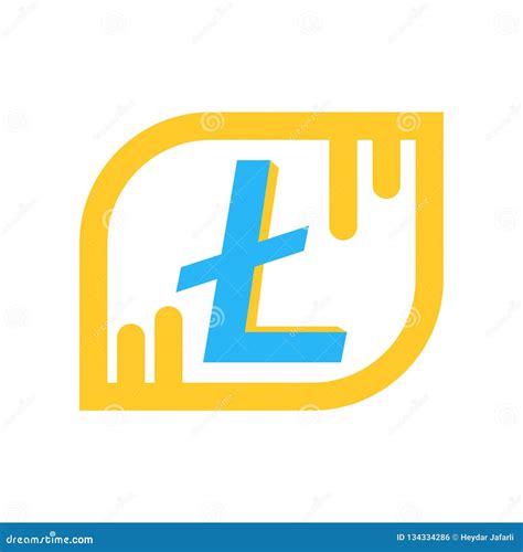 Litecoin Icon Vector Sign And Symbol Isolated On White Background