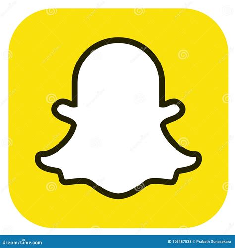 Colored Snapchat Logo Icon Vector Illustration