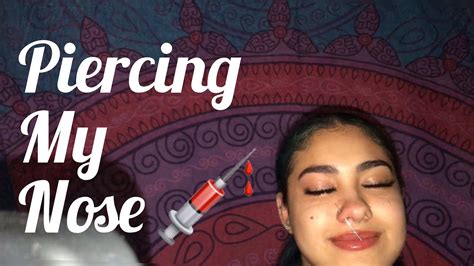 Piercing My Nose At Home Kinda Youtube