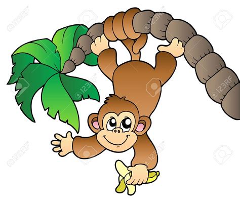 Monkey Hanging From Tree Clipart Clipground