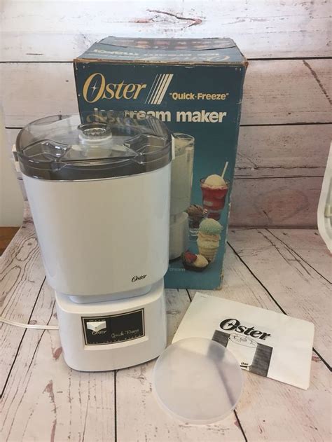 Oster Ice Cream Maker Manual