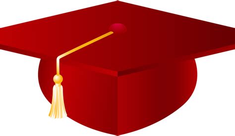 Download Red Graduation Cap Png Vector Clipart Image Gallery