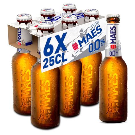 Maes Bière Blonde Pils Sans Alcool 6 X 25 Cl Bouteille Carrefour Site