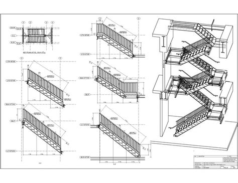 Stairs Blueprint Staircase Design Steel Stairs Window Architecture