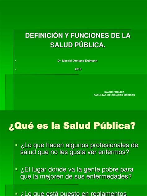 Funciones Esenciales De La Salud Pública Pdf Salud Pública Medicina