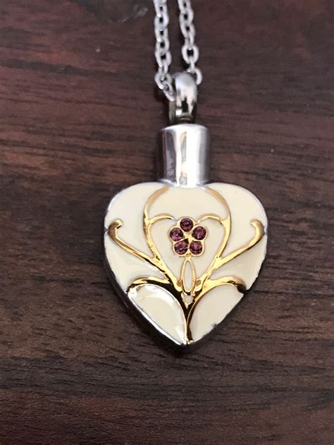 Cremation Ashes Pendant Necklace Heart Jewelry Jewellery Urn Etsy