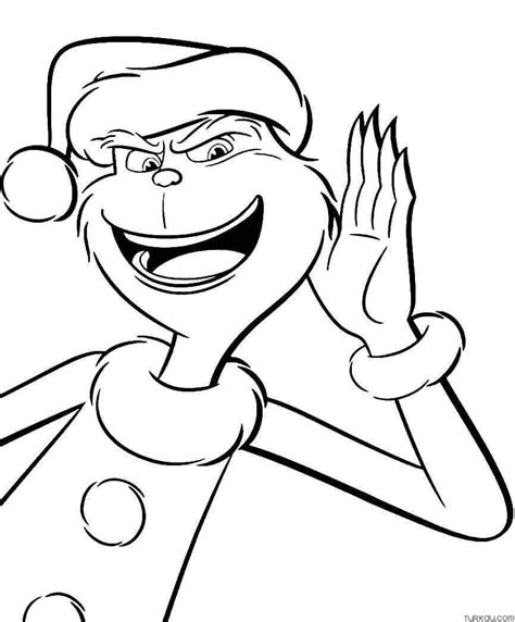 New Year Grinch Coloring Page Turkau