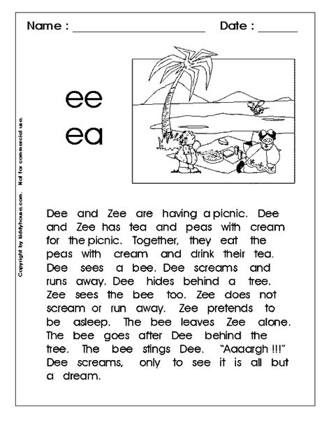 Free Printable Ee And Ea Worksheets Printable Word Searches