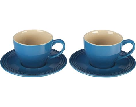 Cappuccino Cups And Saucers Set Of 2 Le Creuset